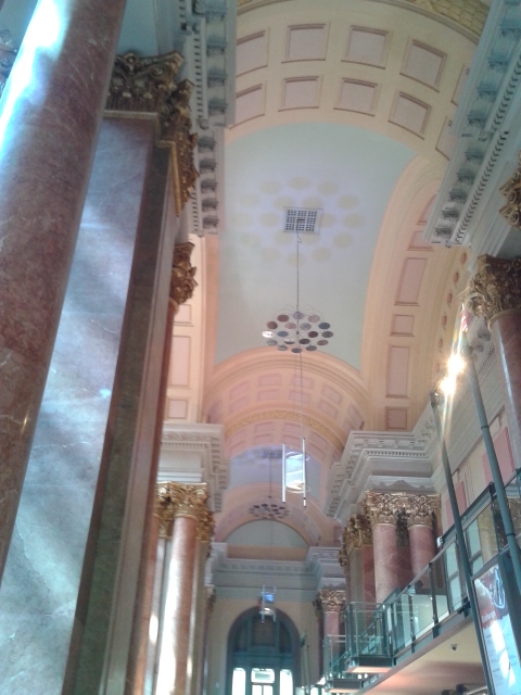 Teatro Royal Exchange por dentro. Lindo!