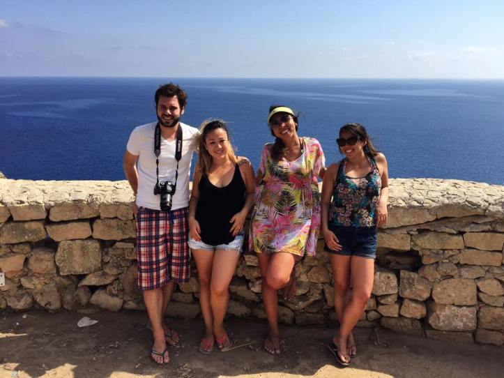 Grandes companheiros de viagem: Sandro, Izabel, eu e Carina (esquerda para direita)