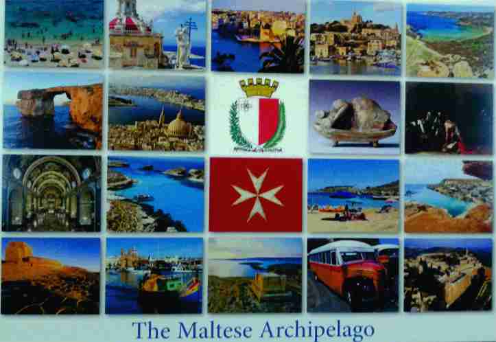 Postal arquipélago Malta frente