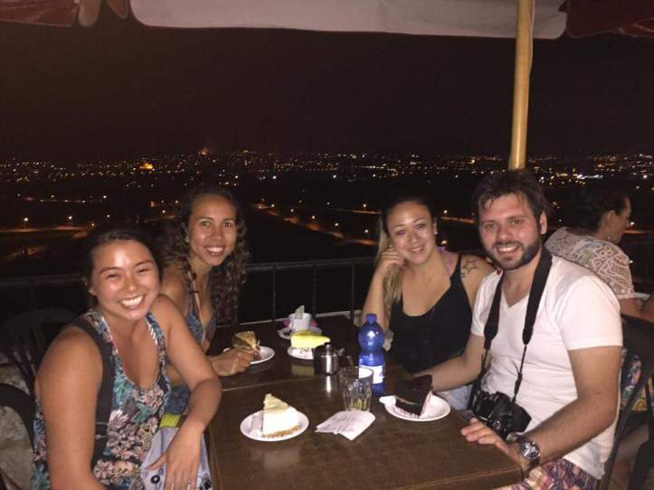 Vista panorâmica do alto do restaurante Fontanella Tea Garden em Mdina