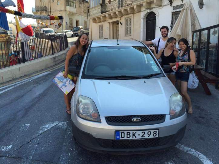 O carrinho que alugamos! Uma aventura!