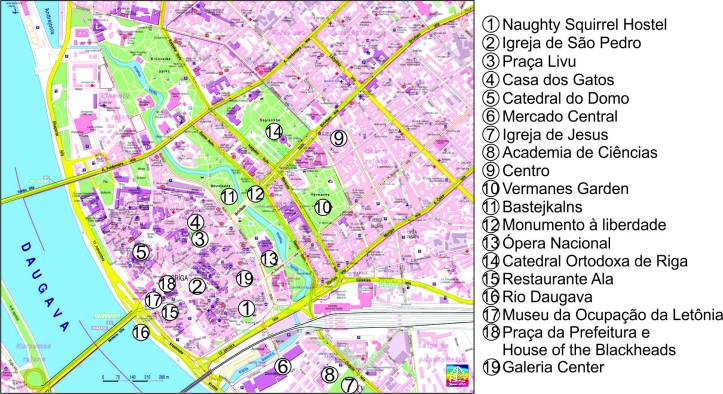 mapa Riga editado