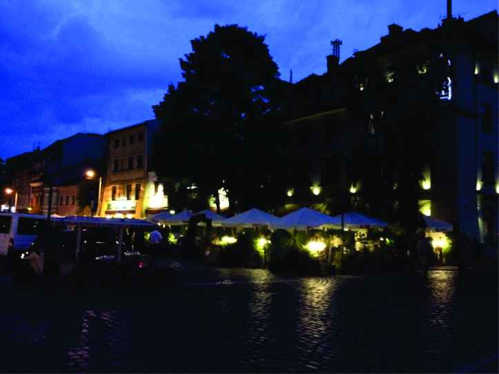 Área com concentração de restaurantes judeus