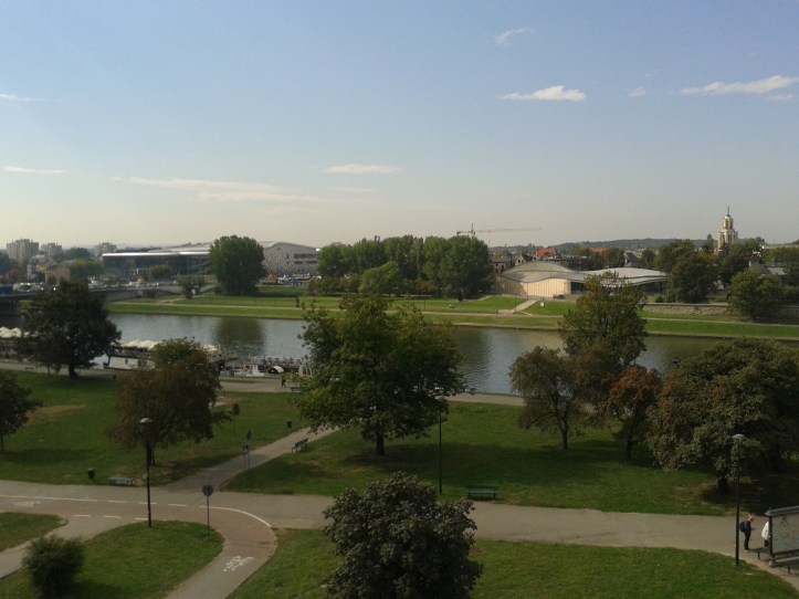Vista do rio Vístula a partir do mirante do Castelo Wawel