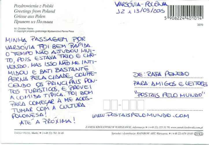 Varsóvia_postal verso