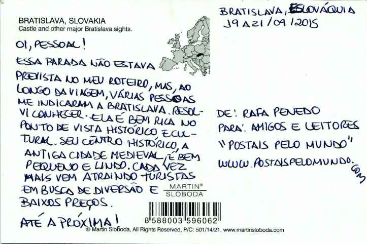 Postal Bratislava verso