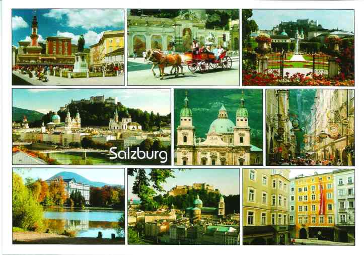 Postal Salzburgo frente