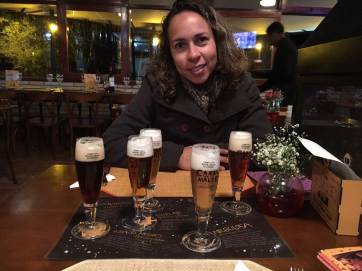 Menu degustação de cervejas Caras de Malte