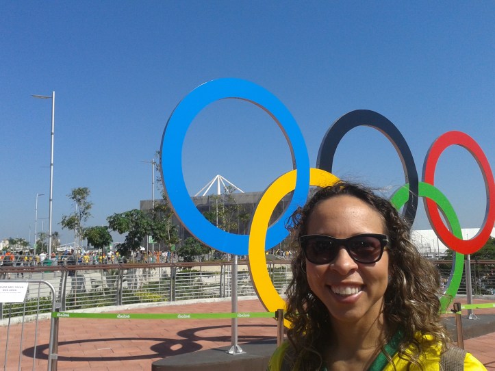 Anéis Olímpicos no Parque Olímpico da Barra da Tijuca