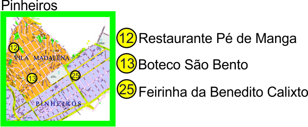 mapa Pinheiros