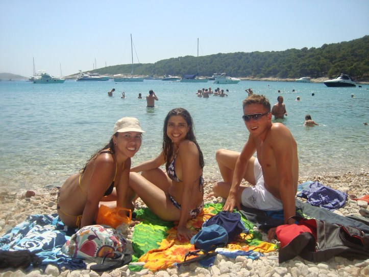 Nosso novo trio em Palmizana, agora com o Alex (alemão)