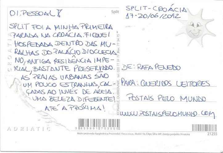 POSTAL SPLIT VERSO