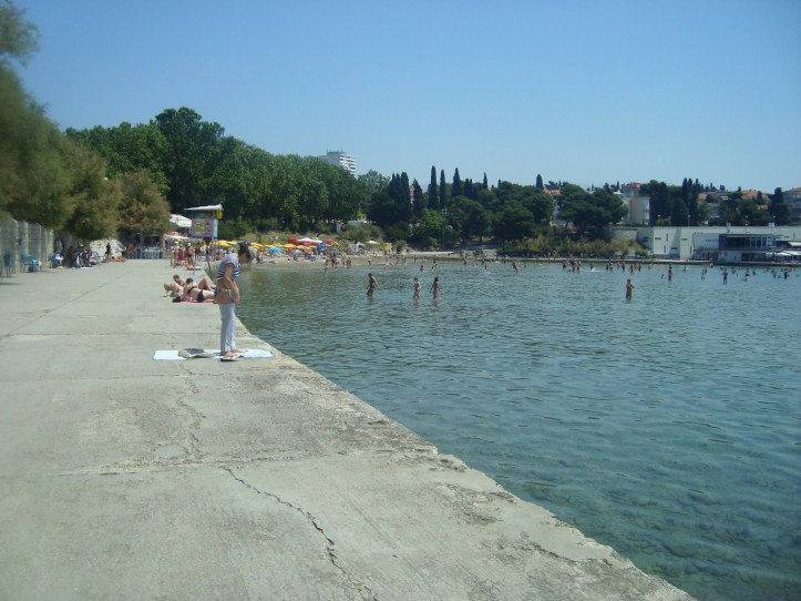 Bacvice - praia de calçada em Split!