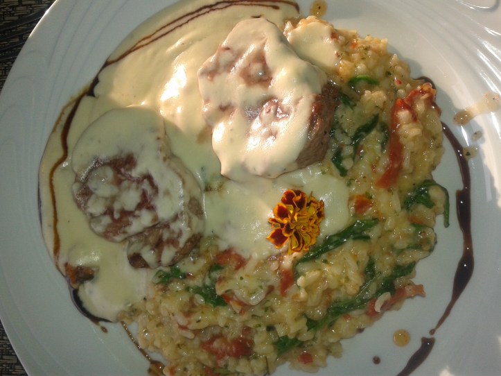 Delicioso risoto do restaurante Pé de Manga!