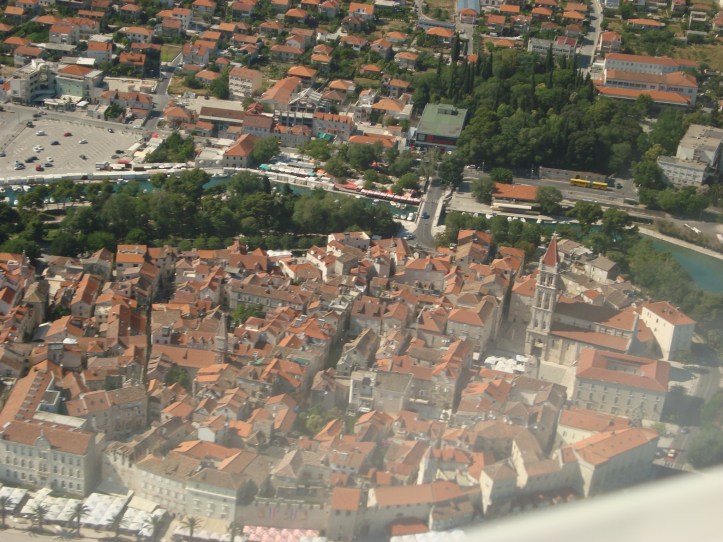 Palácio Diocleciano de Split visto do alto