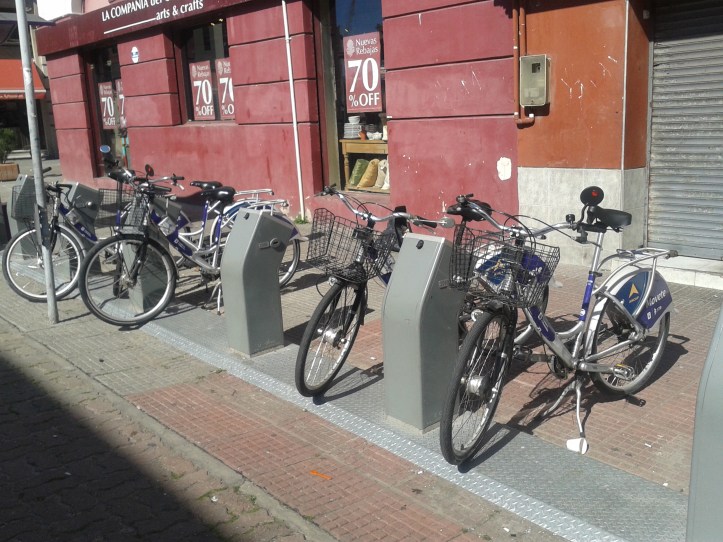 Bicicletas Movete da Cidade Velha de Montevidéu