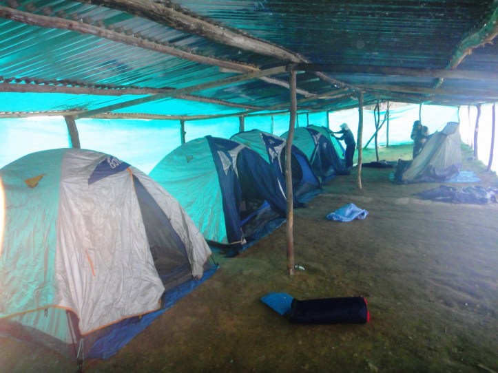 Nossas barracas de dormir