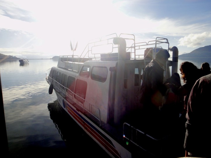 Barco para o passeio pelo Lago Titicaca